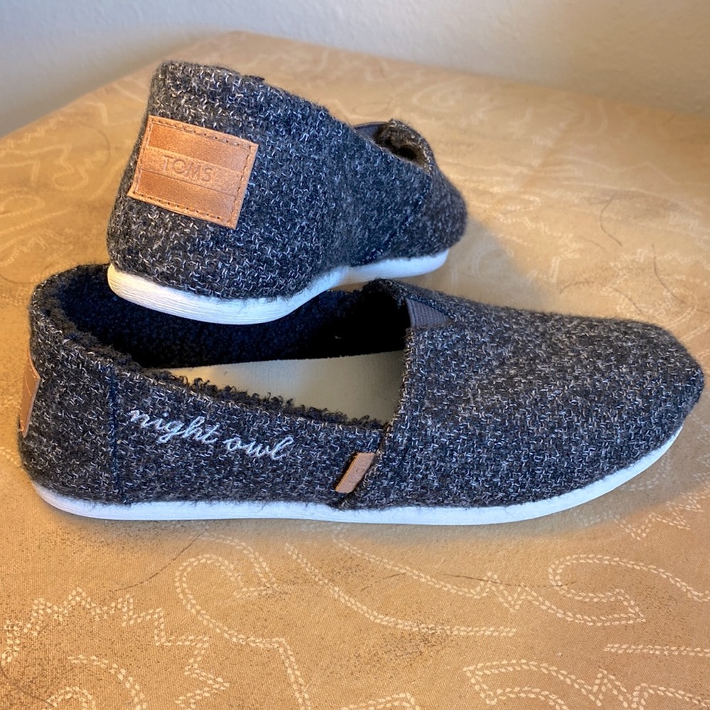 Toms Womens Alpargata Night Owl Soft Fabric Shoes